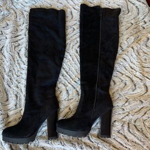 Black Taupe Boots